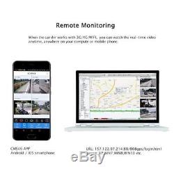 1080N AHD HDD 8CH GPS WIFI 4G Car DVR MDVR Video Record 7 Monitor CCTV Camera