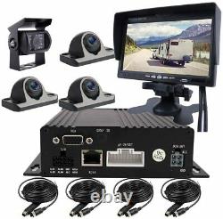 1080P AHD 512GB SD Car DVR MDVR Video Record CCTV Real-time Camera 7 Monitor