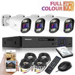 1080P HD CCTV 4 Camera System 8CH DVR Home Outdoor Security Kit with Hard Drive