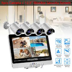 1080P Wireless Security Monitor 4pcs 2MP Home Security System CCTV DVR Recorder
