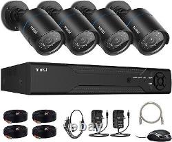 1080p CCTV Security Camera System, 8 Channel DVR Recorder with 4pcs 2MP Outdoor