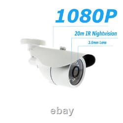 1080p Cctv 5mp Dvr 3000 Tvl 4ch Outdoor Home Surveillance Security Camera System