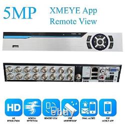 16CH CCTV DVR Recorder Box16 Channel 5MP HD System HDMI Remote View+ 1TB HDD