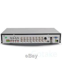 16CH Security Video Recorder AHD CVI TVI BNC CCTV IP Camera Hybrid DVR NVR P2P