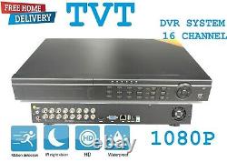 16-CH CHANNEL HD TVI 1080P Digital Video Recorder CCTV Security + 1TB HDD DVR