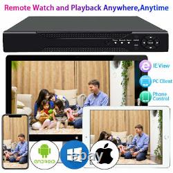 16 Channel 5MP DVR Video Recorder CCTV HD Home Security Camera System HDMI/VGA