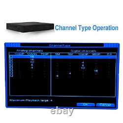 16 Channels DVR Recorder Hybrid DVR H. 264 CCTV Security Camera System Digital