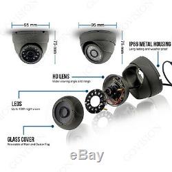 1TB HDD 4CH CCTV DVR Record 2.4MP 1080P Camera IR-CUT Home Security System Kit