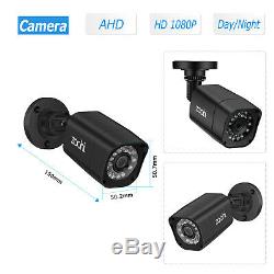 1TB HDD CCTV 4CH 1080P DVR Recorder 3000TVL Home Outdoor Security Camera System