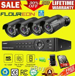 1TB HDD CCTV 8CH 1080N 3000TVL DVR Recorder In/Outdoor Security Cameras System