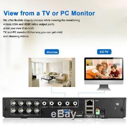 1TB HDD CCTV 8CH 19201080P DVR Recorder 3000TVL Outdoor Security Camera System