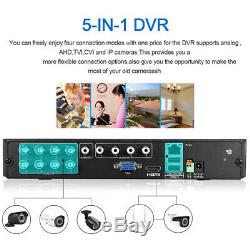 1TB HDD + CCTV Security 8CH 1080N 3000TVL DVR Recorder IR Night Cameras System