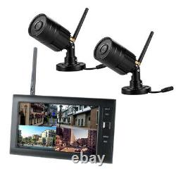 2022 Digital Wireless CCTV Camera with 7'' LCD Monitor DVR Record Home Security