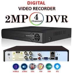 2MP 4/8 Channel CCTV DVR Video Recorder With Hard Drive For Camera System UK