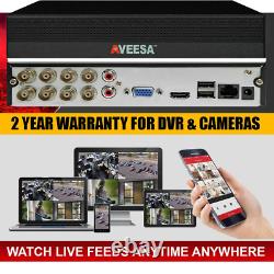 2MP 8CH Smart CCTV Surveillance DVR Camera Video Recorder 4in1 AHD TVI CVI CVBS