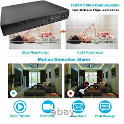 2MP 8CH Smart Surveillance CCTV DVR Video Recorder Camera 4in1 AHD TVI CVI CVBS