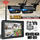 2 Digital Wireless Cctv Camera & 7'' Lcd Monitor Dvr Record Home Security System