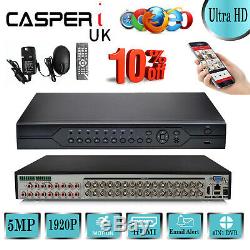 32CH DVR 1920P 5MP Video Recorder For Home CCTV Security Camera System P2P BNC