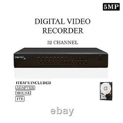 32 Channel CCTV DVR 5MP AHD 1920P Digital Video Recorder VGA HDMI BNC UK