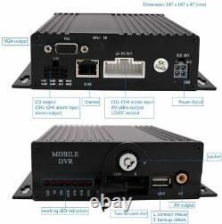 4CH 1080P AHD 512GB SD Car DVR MDVR Video Recorder CCTV Real-time Monitor System