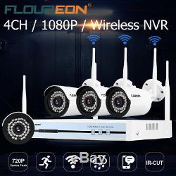 4CH CCTV 1080P DVR Recorder 4X Home Outdoor Security Camera System Kits +1TB HDD