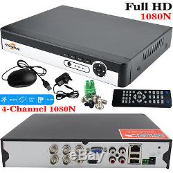 4CH CCTV DVR 1TB HDD 4x Bullet Security 2.4MP Full HD 1080p Sony IMX Camera Kit