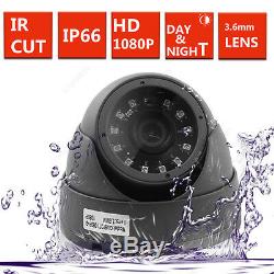 4CH CCTV DVR Record 2.4MP 1080P Camera IR-CUT Home Security System Kit 4 Camera