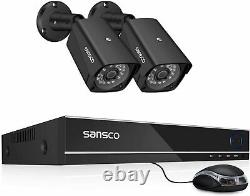4CH Full HD Pro CCTV Camera System, 1080p Smart DVR Recorder + 2x 2MP HD Camera