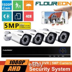 4CH H. 265+ 1080P HD AHD Video DVR Recorder 4 x 5MP CCTV Security Camera System