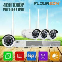 4CH Wireless 1080P CCTV DVR Recorder Outdoor WIFI Video Security Camera System A