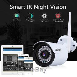 4CH Wireless 1080P CCTV DVR Recorder Outdoor WIFI Video Security Camera System A