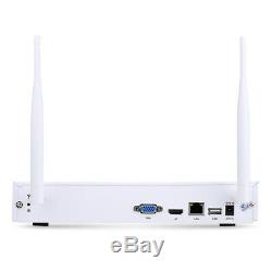 4CH Wireless 1080P DVR Video Recorder Wifi WLAN 720P IP Camera CCTV System UK