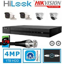 4MP HD CCTV Security Camera System Kit 4CH DVR Home Outdoor IR with Hard Drive
