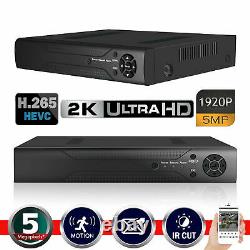 4/8/16CH 5MP DVR CCTV Video Recorder Ultra HD AHD TVI HDMI P2P Home Security UK