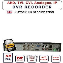 4/8/16Ch 1080P HDMI VIPER PRO CCTV DVR Video Recorder Security Camera System UK