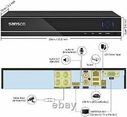 4 CH Full HD Pro CCTV Camera System 1080p Smart DVR Recorder + 2 x 2MP HD Camera