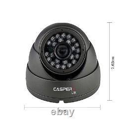 4 Channel 5MP CCTV SYSTEM DOME AHD 1920P NIGHT VISION IN/OUTDOOR CAMERAS HDMI UK