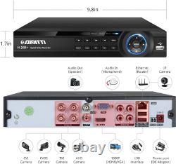 4 Channel CCTV DVR Recorder, DEATTI HD 1080P Lite 5in1 Hybrid DVR for Home with