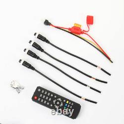 4 Channel Car Truck Bus IR Mobile DVR SD Card Recorder + 4 Camera +4 Video Cable