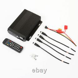4 Channel Car Truck Bus IR Mobile DVR SD Card Recorder + 4 Camera +4 Video Cable