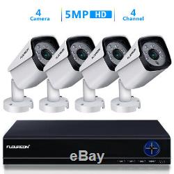 4 ch 5MP HD video DVR recorder 5MP CCTV bullet cameras home surveillance system