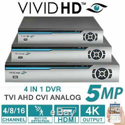 4ch 8ch 16ch 5mp Dvr Cctv Video Recorder VIVID Hd Ahd Tvi Hdmi P2p Home Security