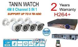 4mp dvr CCTV 8CH DVR Recorder 1.3 1080 p 720 Outdoor Security Camera Systems