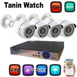 4mp dvr CCTV 8CH DVR Recorder 1.3 1080 p 720 Outdoor Security Camera Systems