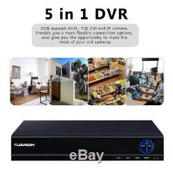 5MP 4K 1920P 4CH 5 in 1 DVR Recorder CCTV Camera System Home Security IR Night