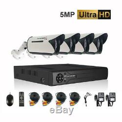 5MP 4K 1920P 5 in 1 DVR Recorder CCTV Camera System Home Security IR Night