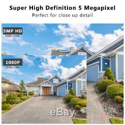 5MP 4K 1920P 8CH 5 in 1 DVR Recorder Outdoor CCTV Camera System Home Security IR
