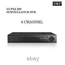 5MP 8 Channel CCTV DVR Ultra HD AHD 1920P Digital Video Recorder VGA HDMI BNC UK