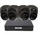 5mp 8 Channel Dvr & 4 X Full-colour View Turret Cameras With Mic Cctv Kit Grey