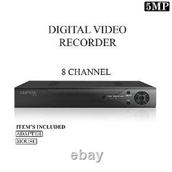 5MP 8 Channel DVR CCTV Digital Video Recorder AHD 1920P VGA HDMI BNC UK